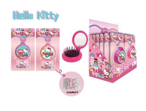 HelloKitty Comb With Mirror Set With Candy 