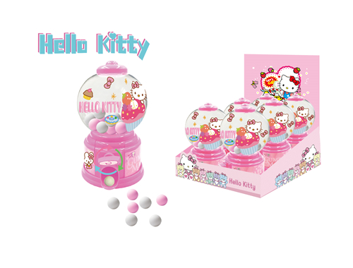 HelloKitty Round Gumball Machine With Candy 