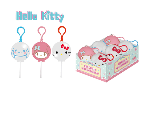 HelloKitty Round Keychain With Lollipop 
