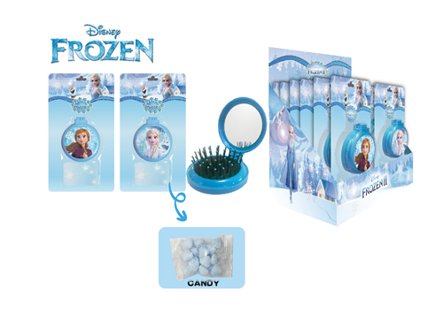 FROZEN Comb With Mirror Set With Candy