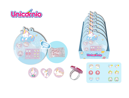 UNICORN Rings Set With Candy 