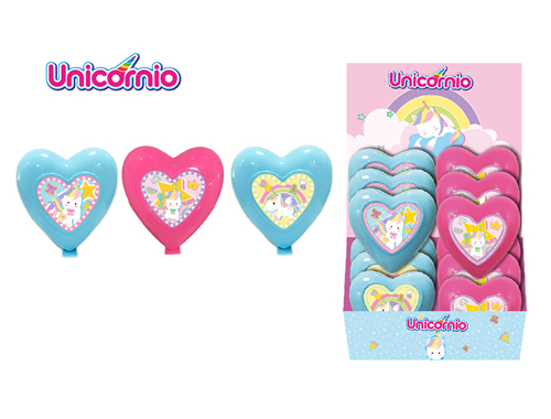 UNICORN Heart Shaped Container With Candy 
