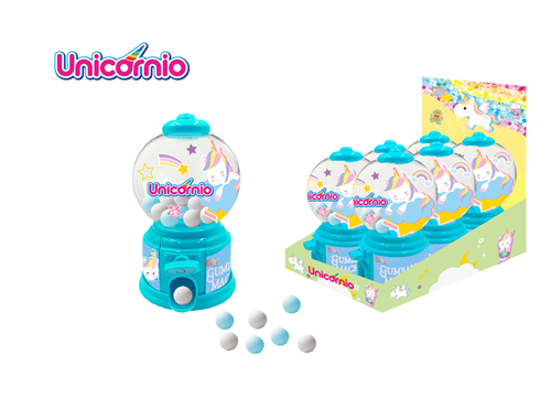 UNICORN Round Gumball Machine With Candy (Gumball)