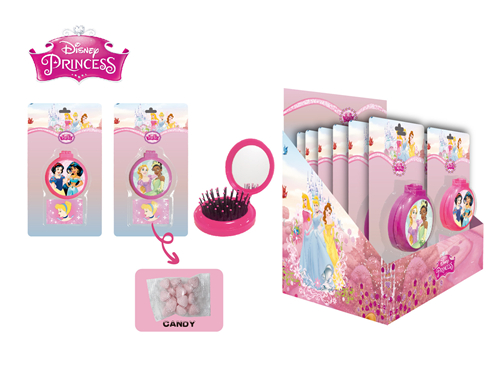 PRINCESS Comb With Mirror Set With Candy 