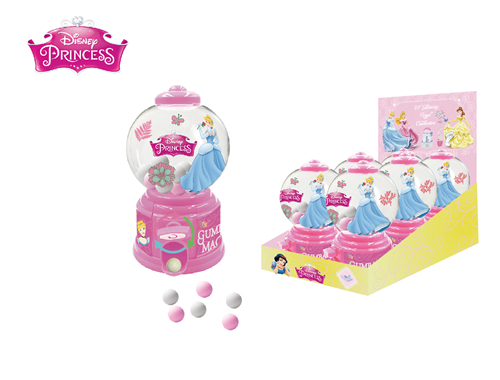 PRINCESS Round Gumball Machine With Candy 