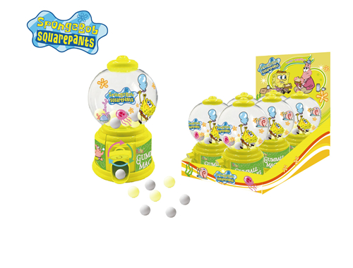 SpongeBob SquarePants Round Gumball Machine With Candy 