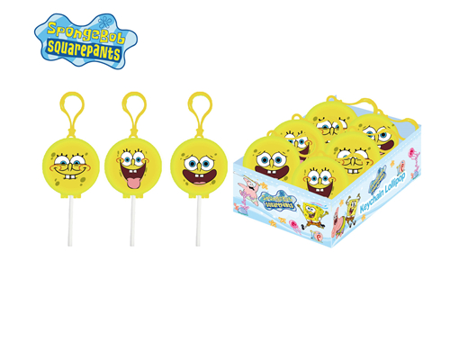 SpongeBob SquarePants Round Keychain With Lollipop