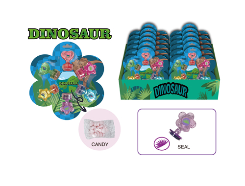 DINOSAUR Stamper Set With Candy 