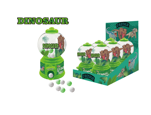 DINOSAUR Round Gumball Machine With X 60g (Gumball)