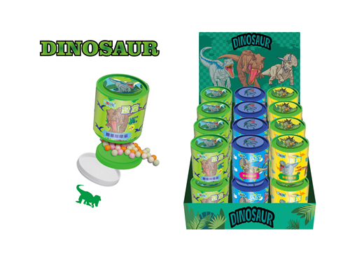 DINOSAUR Stamper Container With Candy