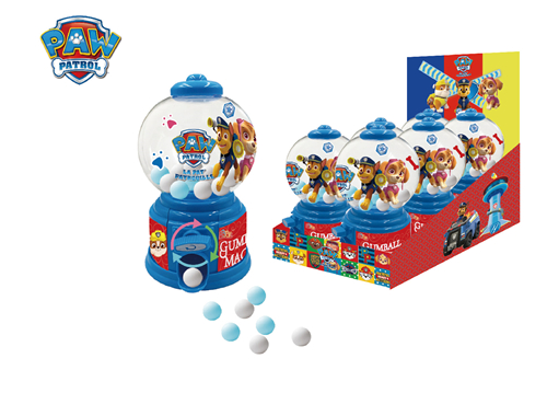 PAW Round Gumball Machine With Candy