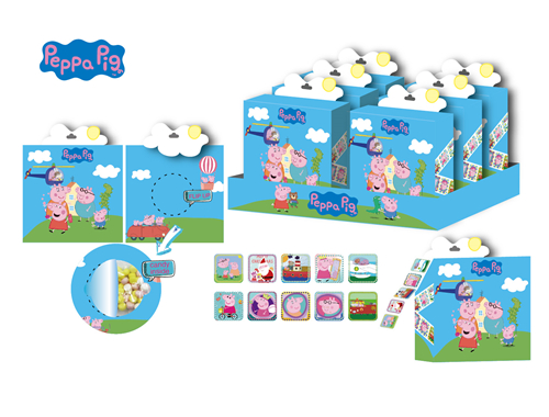 PEPPAPIG -Sticker Roller Box With Candy