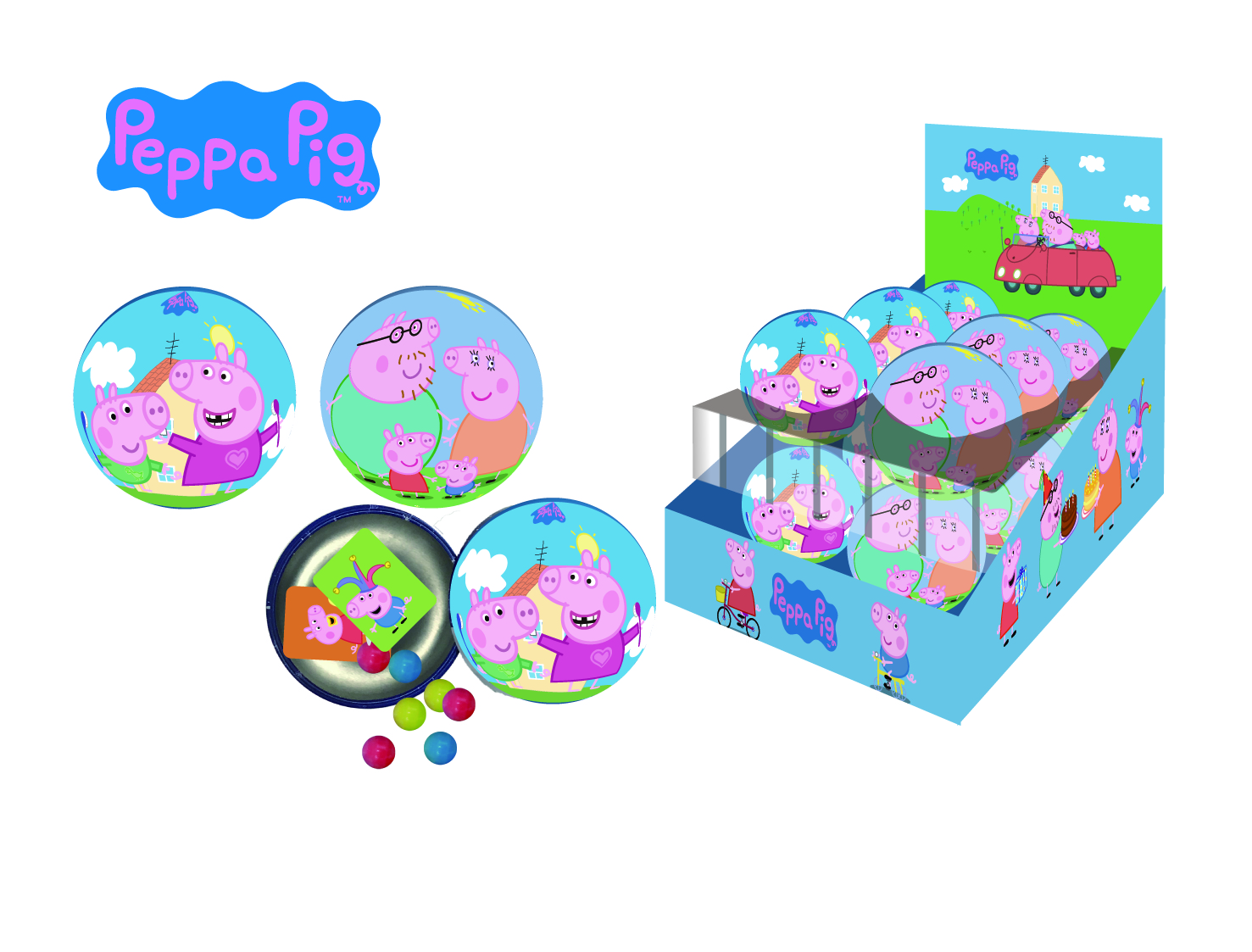 PEPPAPIG Tin Ball With Candy 
