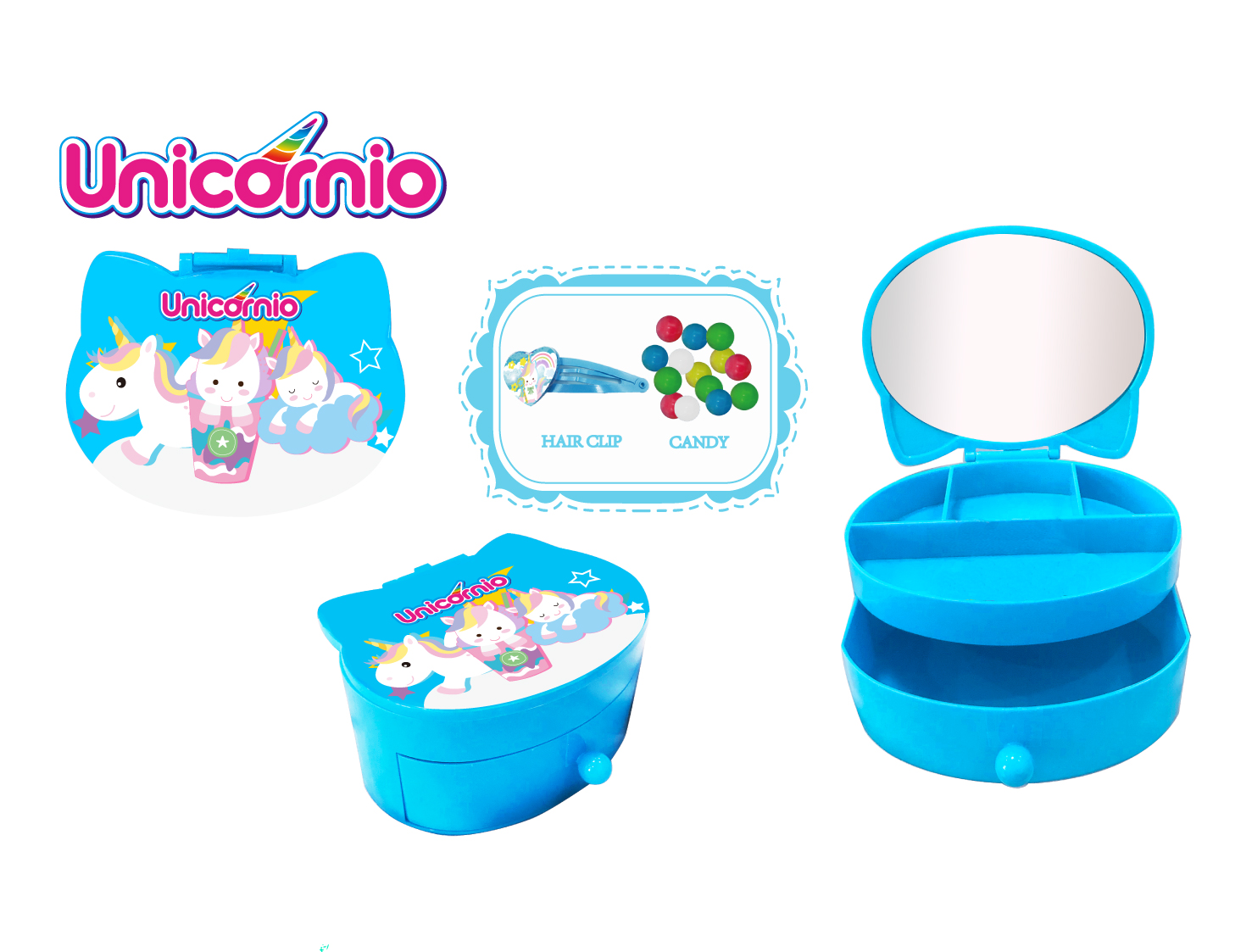UNICORN Cmopact With Candy