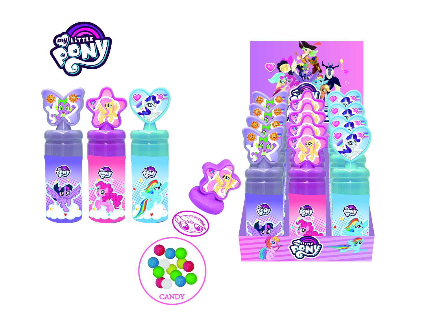 My Little Pony Stamper Tube With Candy 