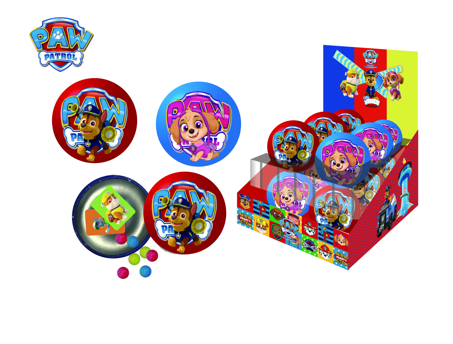 PAW Tin Ball With Candy 