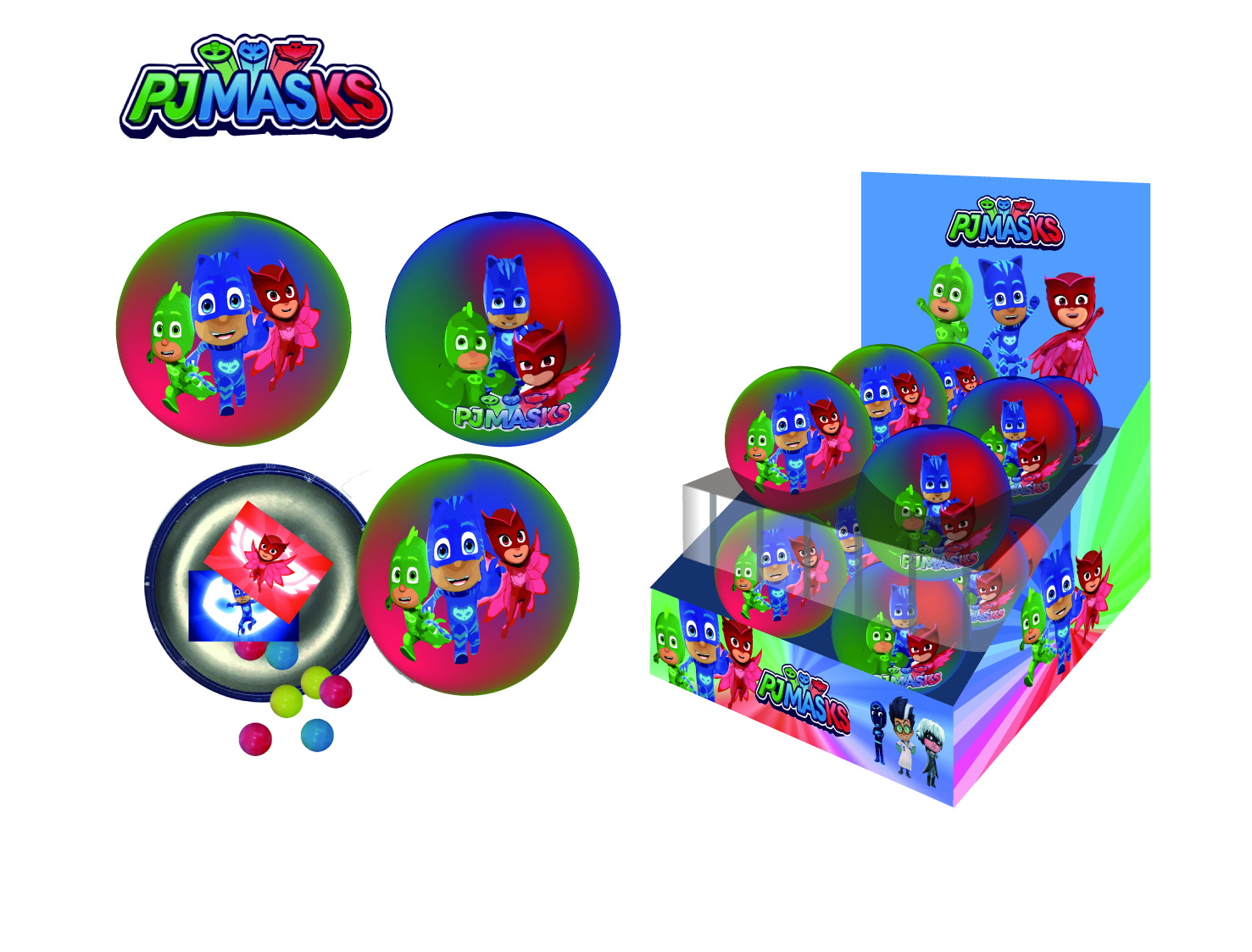 PJMASKS Tin Ball With Candy 