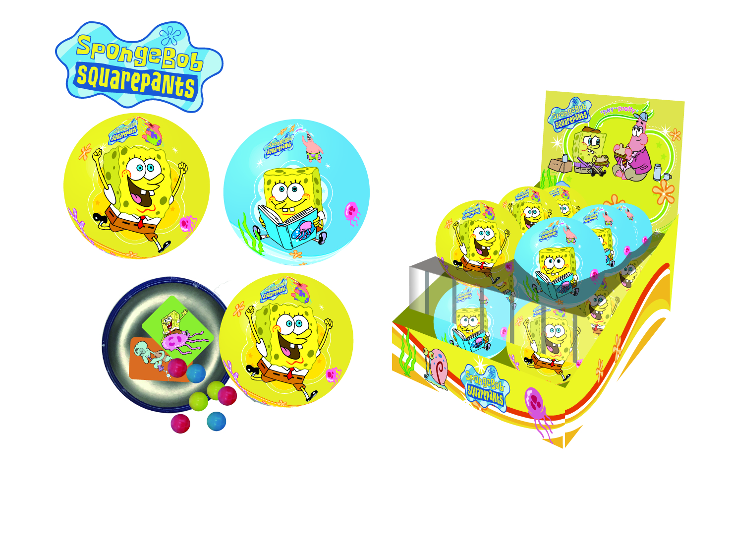 SpongeBob SquarePants Tin Ball With Candy
