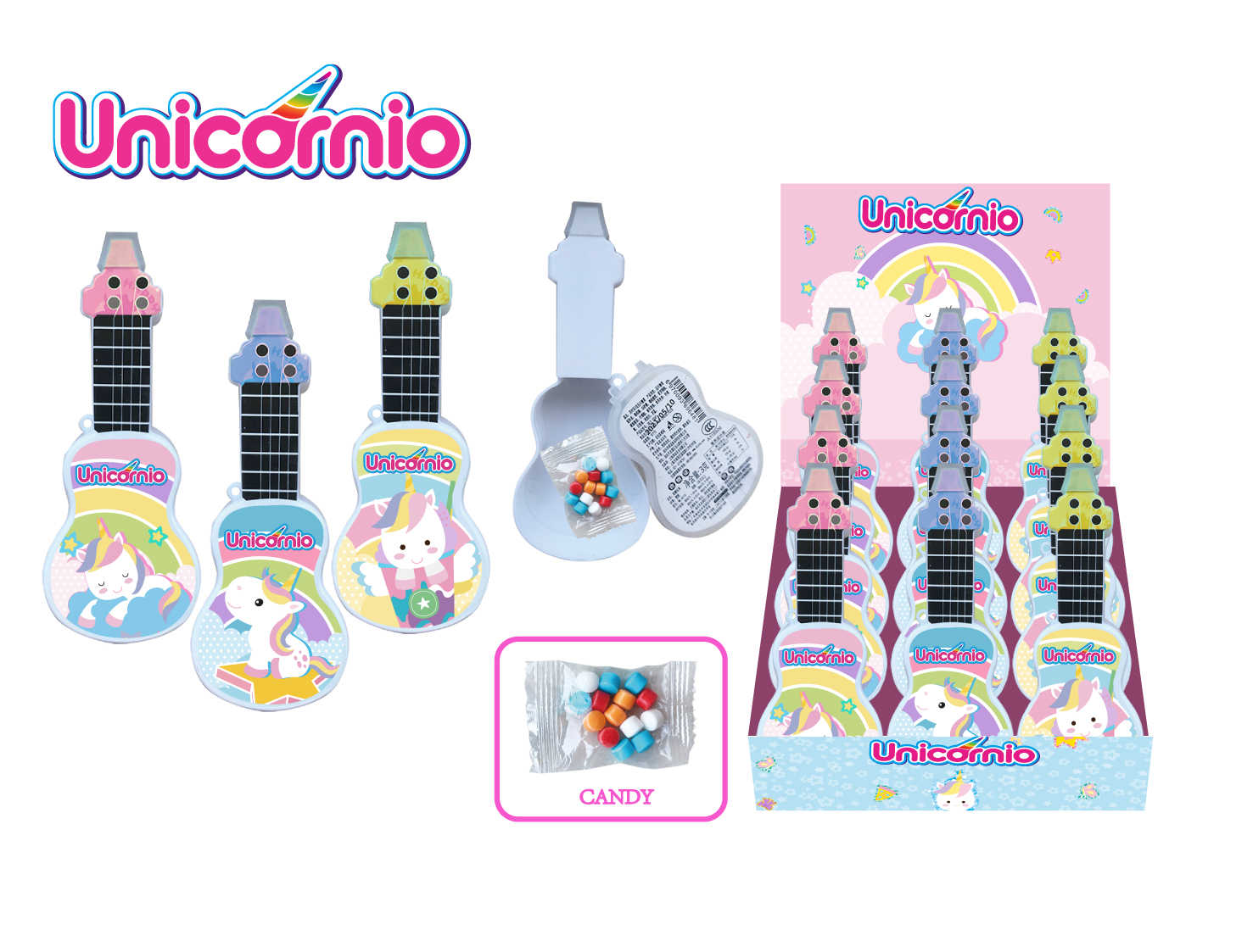 UNICORN Guitar With Candy