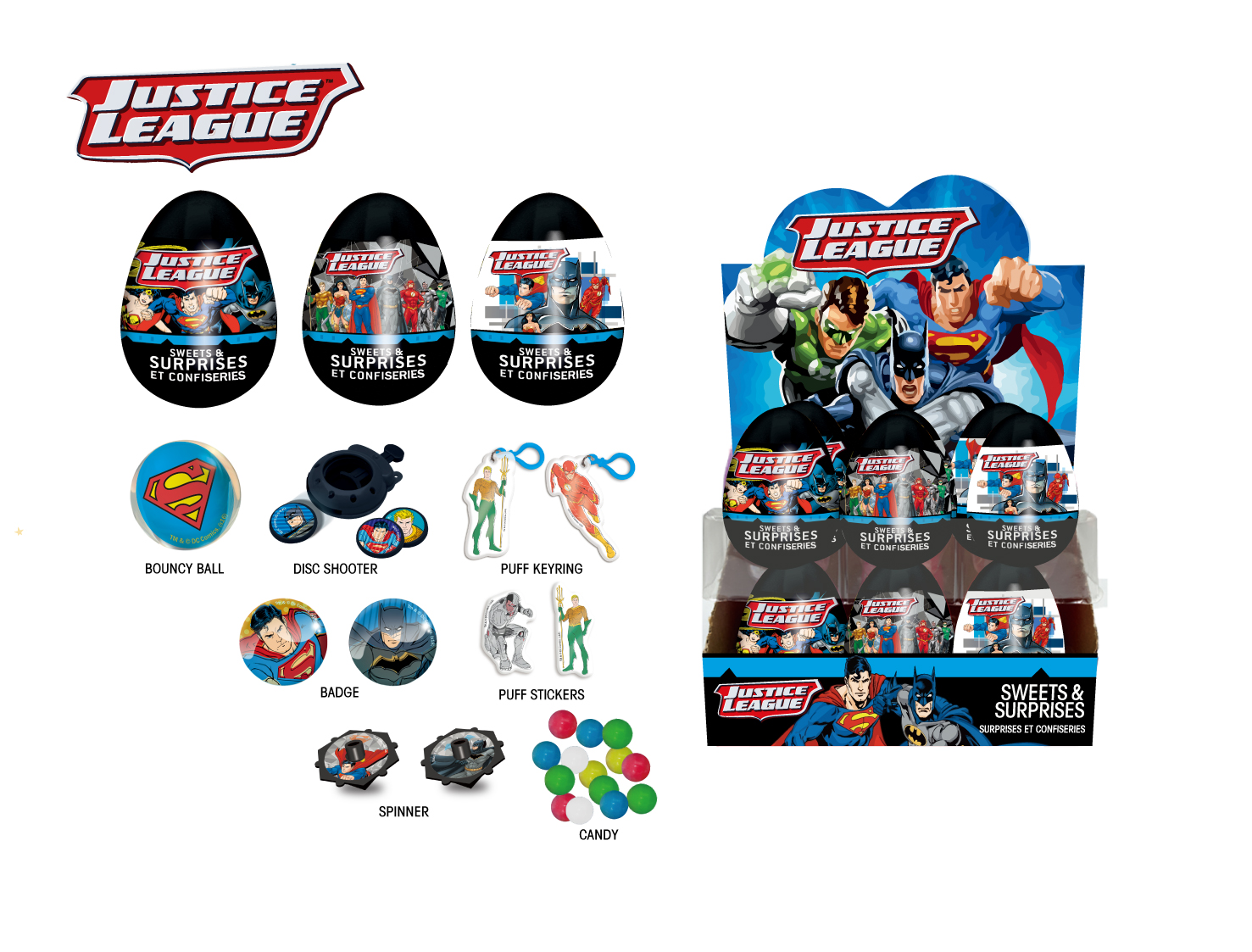 Justice League  Surprise Egg With Candy