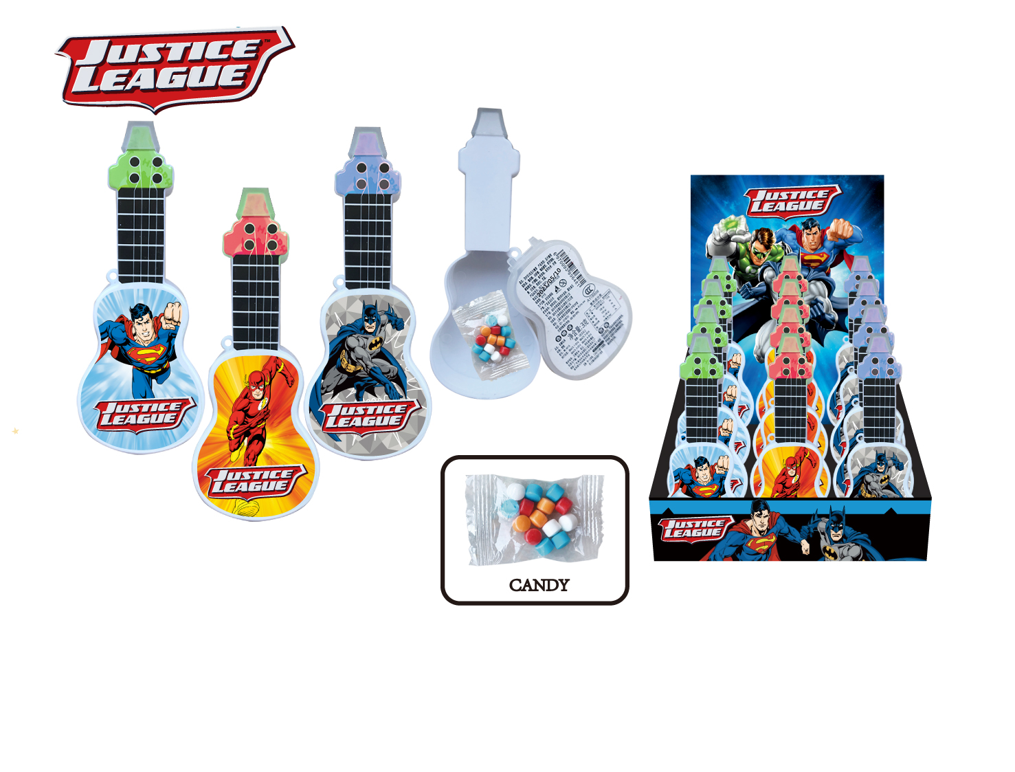 Justice League Guitar With Candy